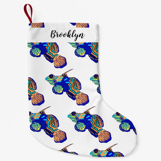 Belysning av tecknad liten julstrumpa (Framsidan)