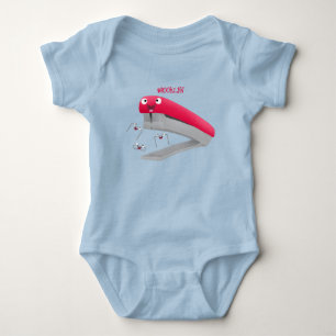 Belysning av tecknaden Cute Red lycklig stapler T Shirt
