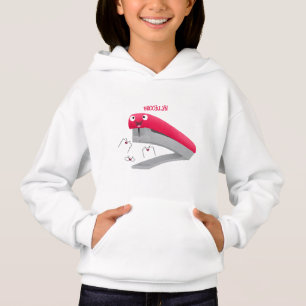 Belysning av tecknaden Cute Red lycklig stapler T Shirt