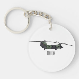 Belysning av tecknaden för Chinook-arméhelikopter