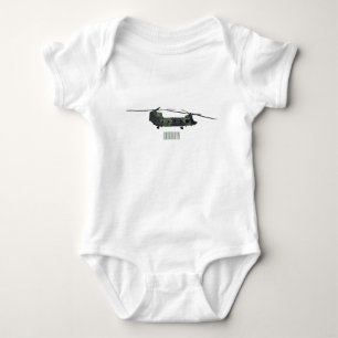 Belysning av tecknaden för Chinook-arméhelikopter T Shirt