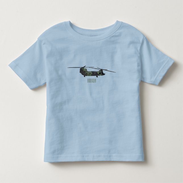 Belysning av tecknaden för Chinook-arméhelikopter T Shirt (Framsida)