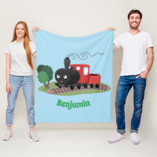 Belysning av tecknaden för den lokomotiva för Cut Fleecefilt