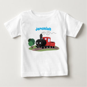 Belysning av tecknaden för den lokomotiva för Cut T Shirt