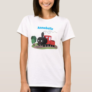 Belysning av tecknaden för den lokomotiva  för Cut T Shirt