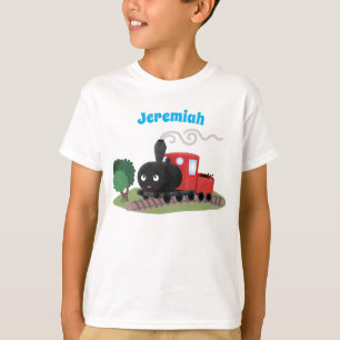 Belysning av tecknaden för den lokomotiva för Cut T Shirt