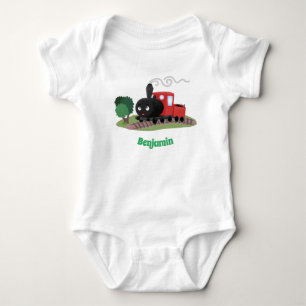 Belysning av tecknaden för den lokomotiva för Cut T Shirt