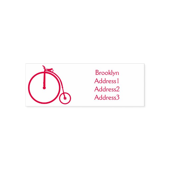 Belysning av tecknaden för höghjulscykeln självfärgande stämpel (Design)