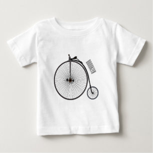 Belysning av tecknaden för höghjulscykeln t shirt
