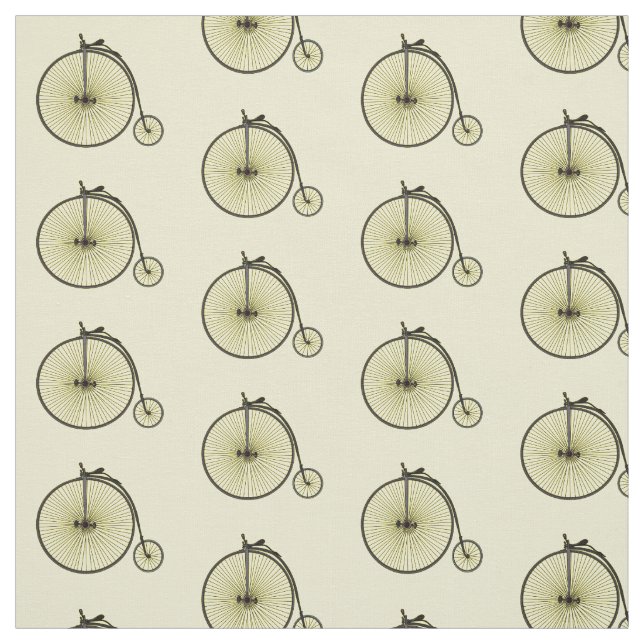 Belysning av tecknaden för höghjulscykeln tyg (Provkarta)