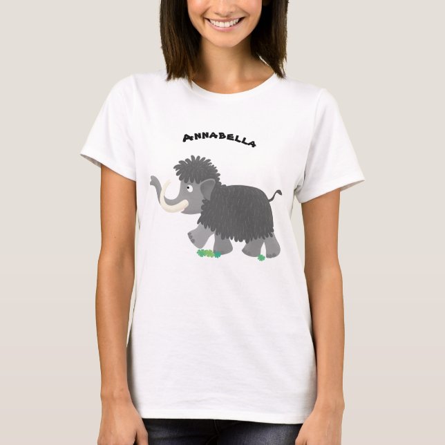Belysning av tecknaden för ludd i rött t shirt (Framsida)