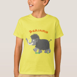 Belysning av tecknaden för ludd i rött t shirt