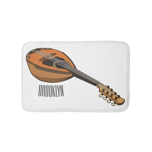 Belysning av tecknaden Mandolin Badrumsmatta (Framsidan)