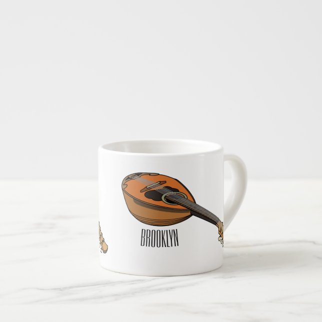 Belysning av tecknaden Mandolin Espressomugg (Framsida höger)