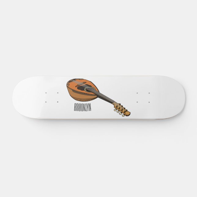 Belysning av tecknaden Mandolin Mini Skateboard Bräda 18,5 Cm (Horz)