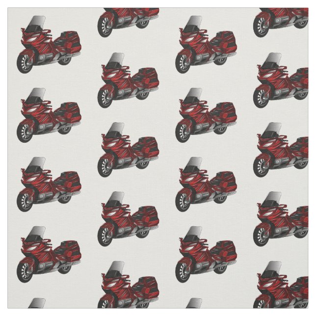 Belysning av tecknaden på motorcykel tyg (Provkarta)