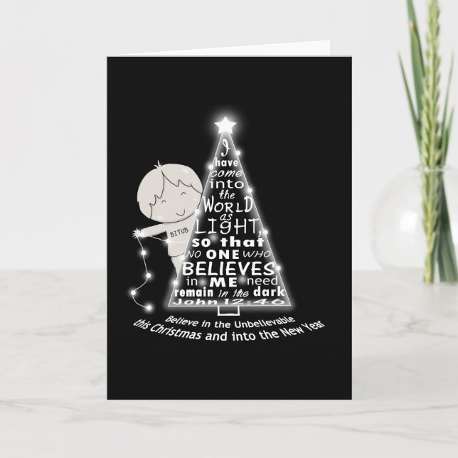 Belysning av Träd Kort (Framsida)