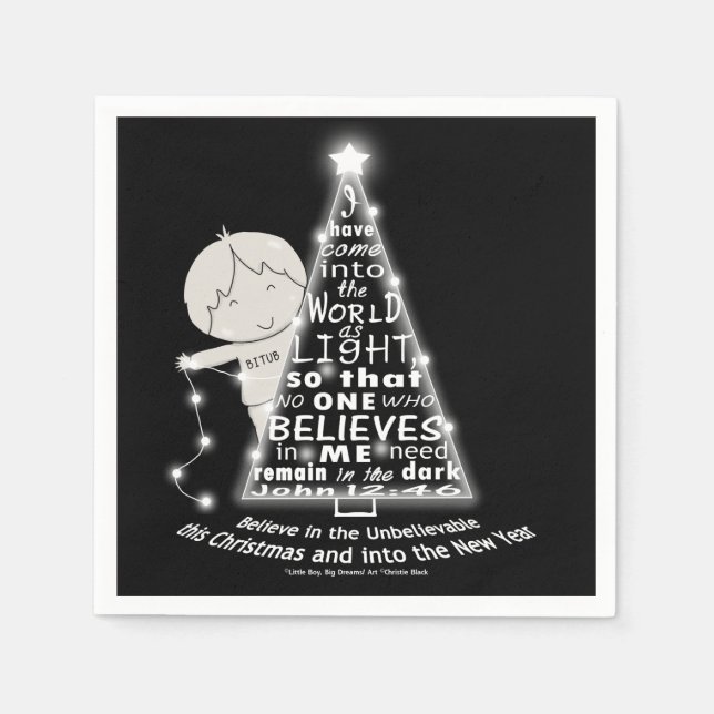 Belysning av Träd Pappersservett (Framsidan)