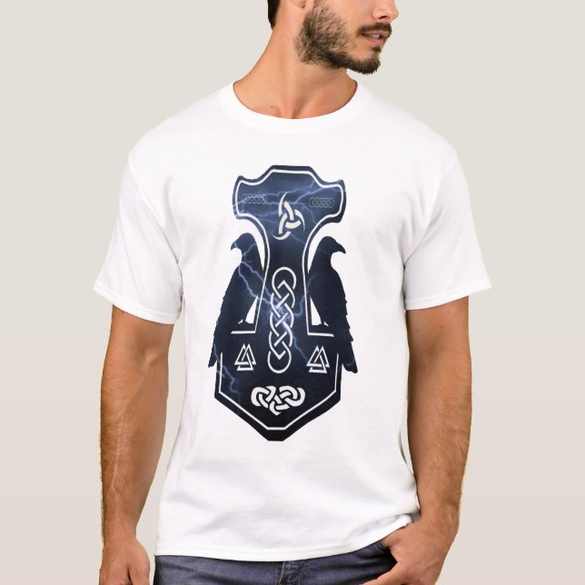 Belysning Bolt Thors Hammer T-Shirt (Framsida)