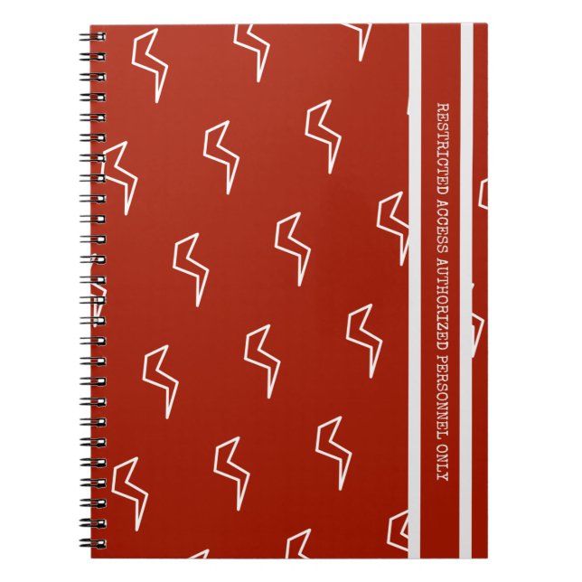 Belysning för elektrisk begränsad åtkomst anteckningsbok (Framsidan)