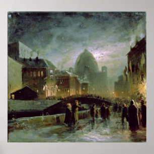 Belysningar i St Petersburg, 1869 Poster