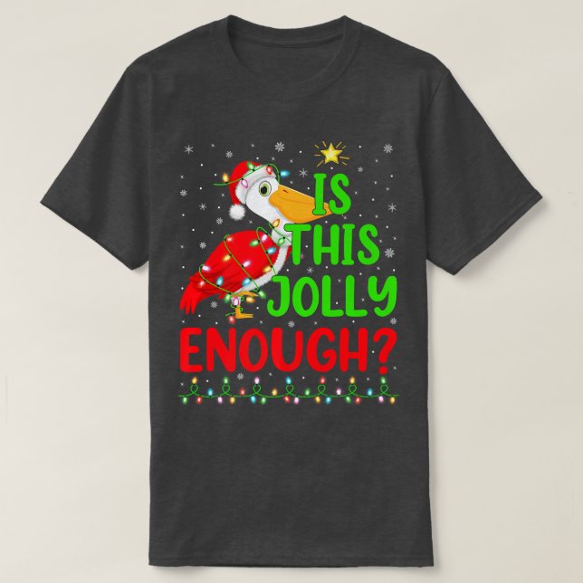 Belysningen av Julafton Träd är den här Pelican Ch T Shirt (Design framsida)