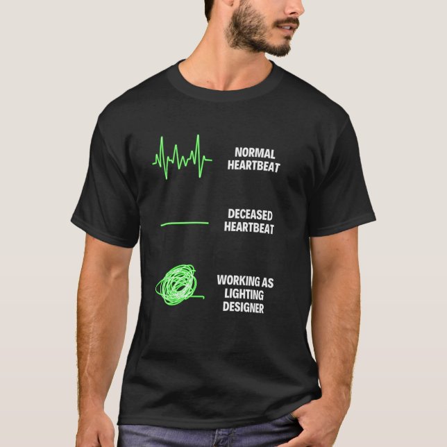 Belysningsdesigner Designer Professionell Designer T Shirt (Framsida)