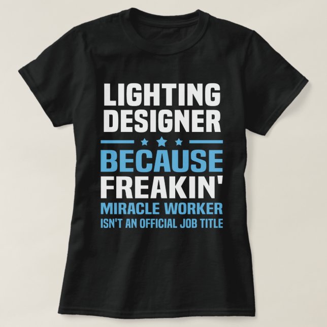 Belysningsdesigner T Shirt (Design framsida)