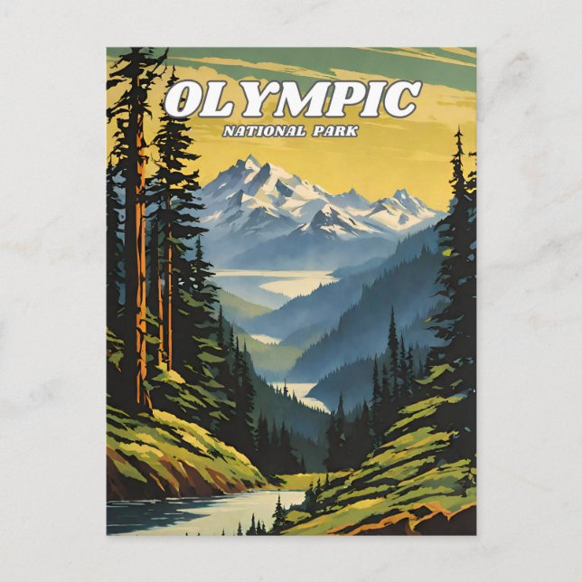 Belysningsretro Decorativ för den olympiska nation Vykort (Framsida)