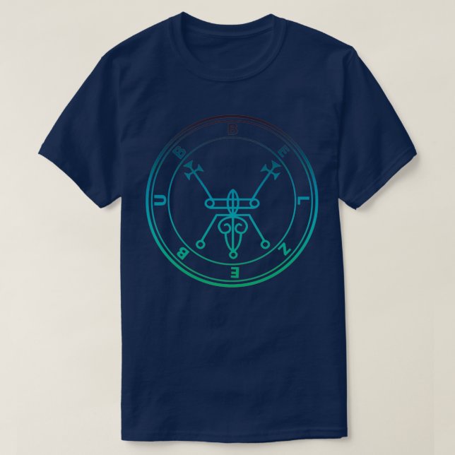 Belzebub Sigil Manifester om Demons T Shirt (Design framsida)