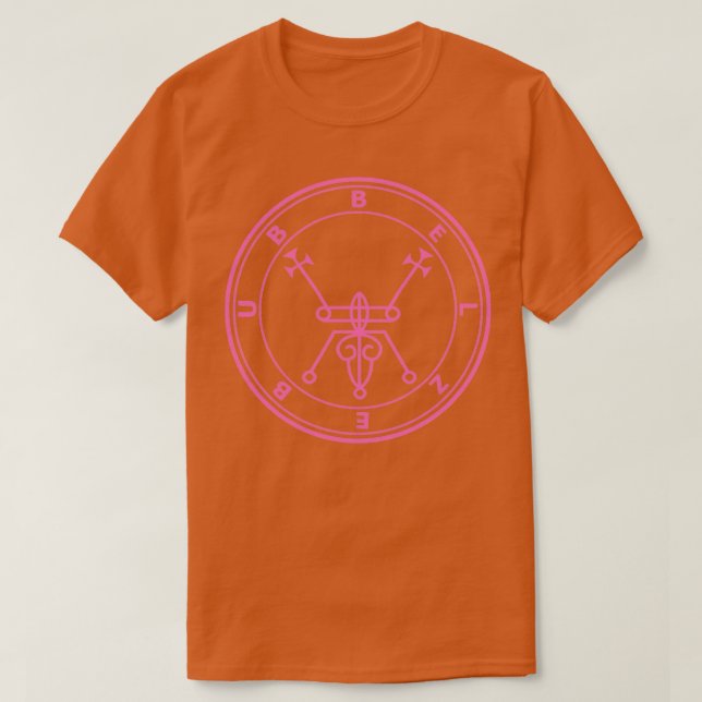 Belzebub Sigil Manifester om Demons T Shirt (Design framsida)