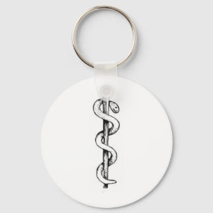Bemanna av Asclepius Nyckelring