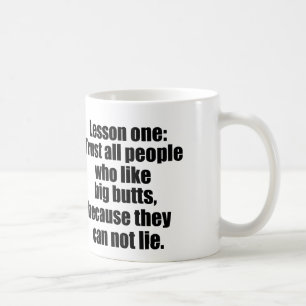 Bemanna vem lika stora ändor, inte kan ljuga kaffemugg