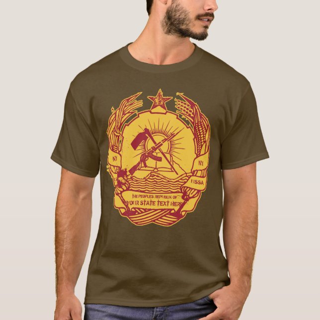 Bemannar republiken av…, AnpassadeT-tröja T Shirt (Framsida)