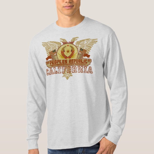 Bemannar republiken av den Kalifornien T-tröja T-shirt (Framsida)