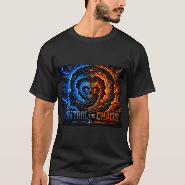 Bemästra Kaoset Kontrollera Spiralen T-Shirt – 3D (Framsida)