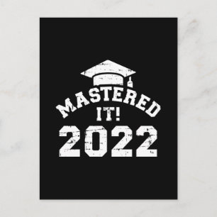 Bemästrade det 2022 för masterexamen vykort