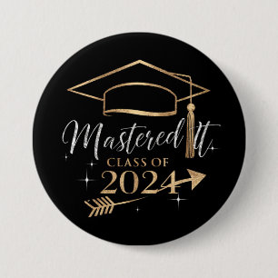 Bemästrade det Klass 2024 Examenpresenter för henn Knapp