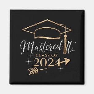 Bemästrade det Klass 2024 Examenpresenter för henn Magnet