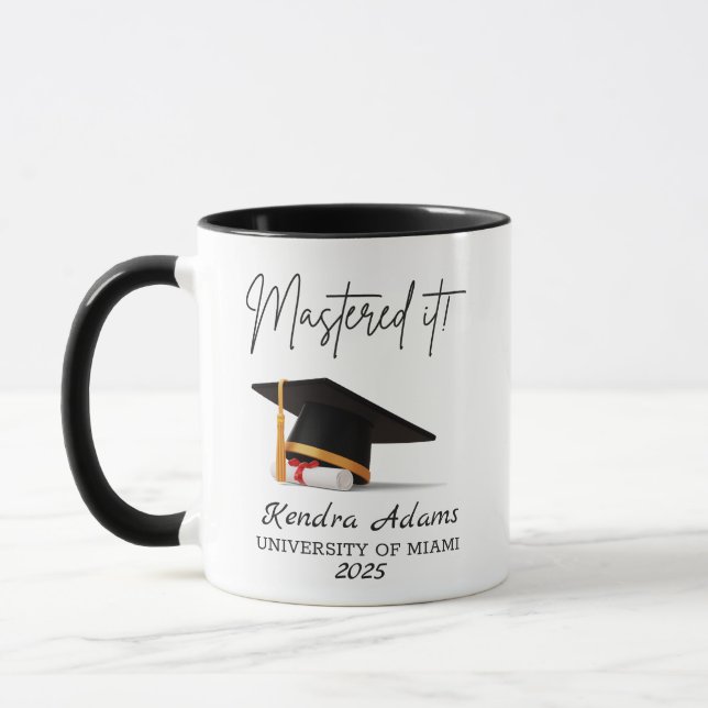 Bemästrade Det! Magisterexamen Mugg (Vänster)