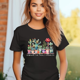 Bemätta de prickala komponenterna Cacti och Succul T Shirt