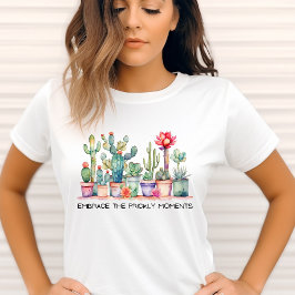 Bemätta de prickala komponenterna Cacti och Succul T Shirt