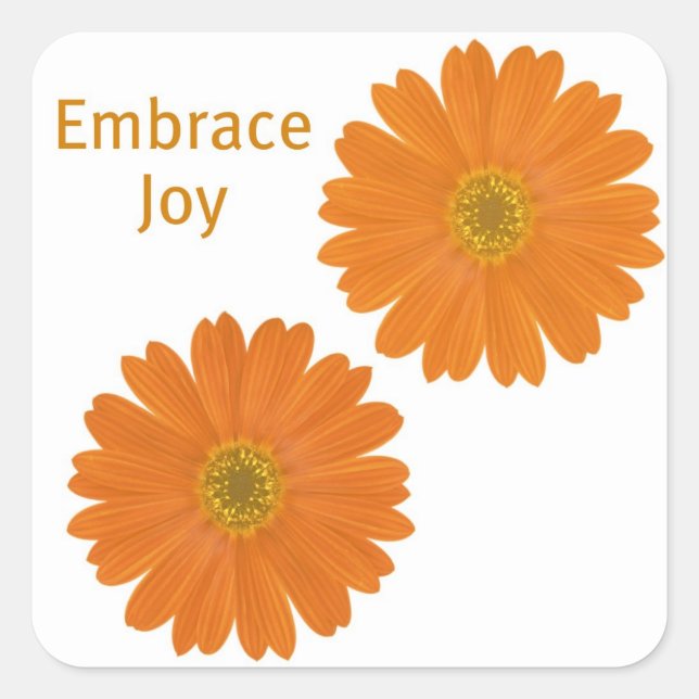 Bembrace Joy-Daisy Fyrkantigt Klistermärke (Framsida)