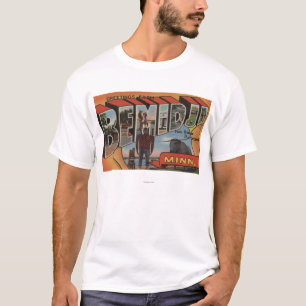 Bemidji Minnesota - stora brevplatser Tee