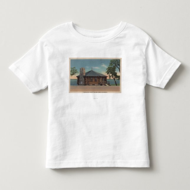 Bemidji MN - beskåda av spis av stater Bldg Tee (Framsida)