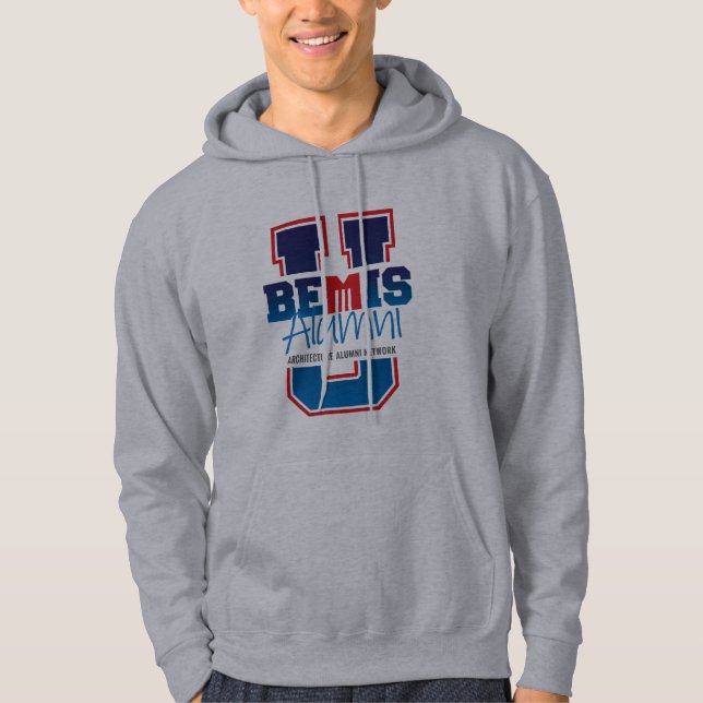 Bemis U Grått Hoodie (Framsida)