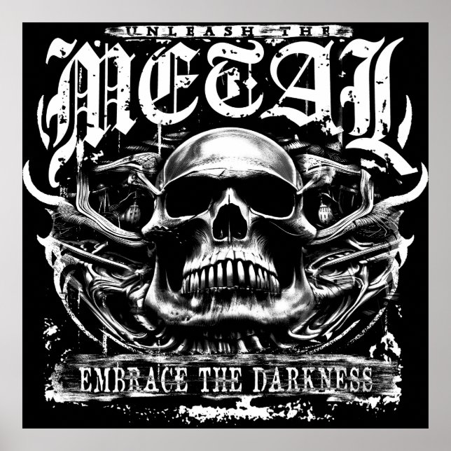 Bemra mörkret, frigör metall poster (Framsidan)