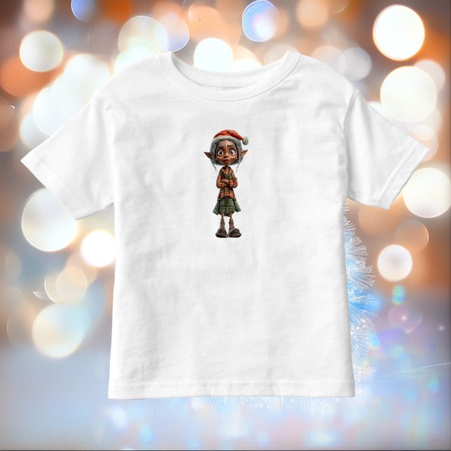 Bemused Grandma jul Elf Småbarn Tee (Skapare uppladdad)