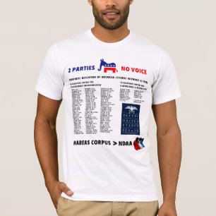 Bemyndigande för Ndaa medborgareförsvar agerar T-shirt