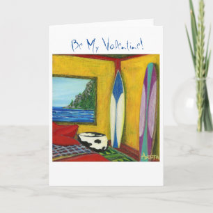 BeMyValentine GreetingCard©2016Soul surfare Helgkort